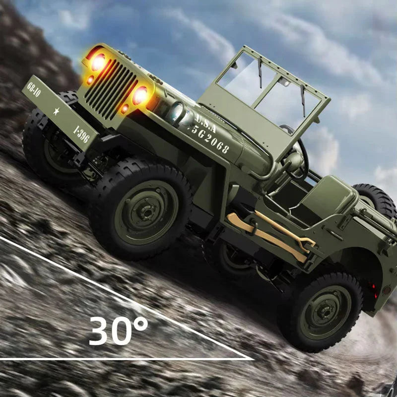 Jipe Willys Militar de Controle Remoto 1:10