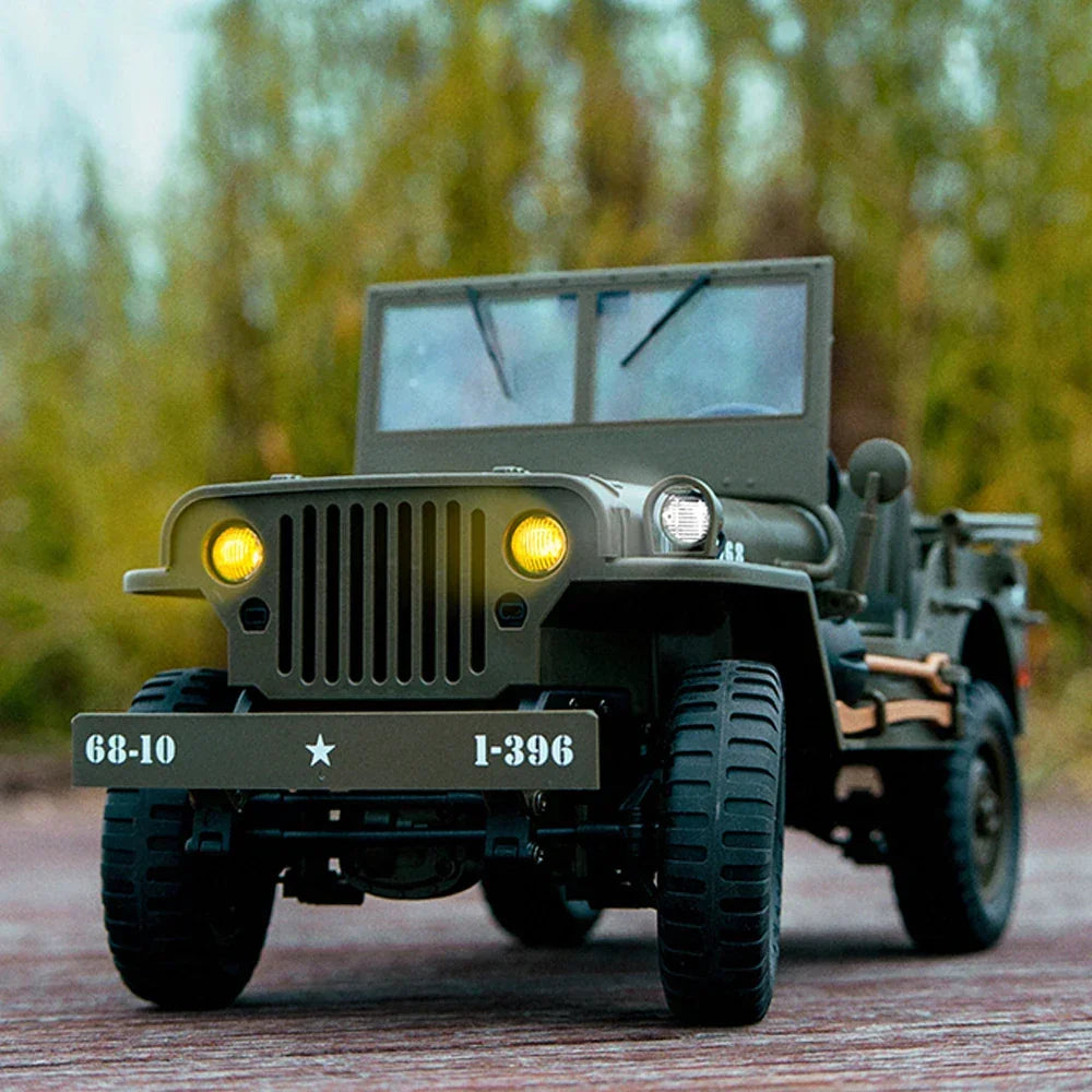 Jipe Willys Militar de Controle Remoto 1:10