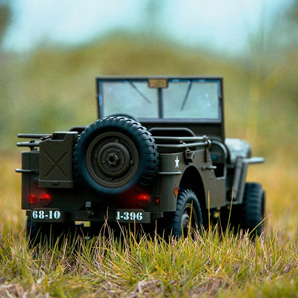 Jipe Willys Militar de Controle Remoto 1:10