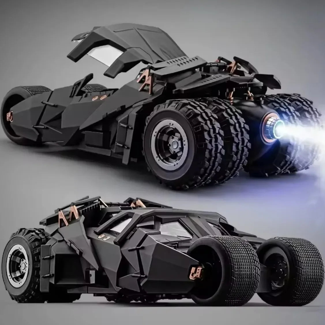 Batmóvel Tumbler Batman 1:18 Metal Colecionável Luzes LED Efeito Fumaça