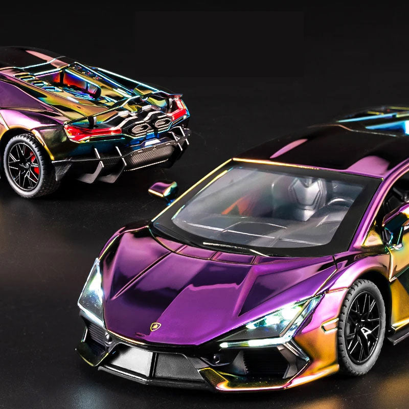 Lamborghini Revuelto 1:24 em Cores Metálicas