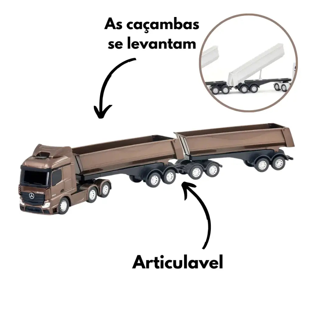 Caminhão Mercedes Benz Basculante Rodotrem Articulado - (OFERTA ESPECIAL + FRETE GRÁTIS)