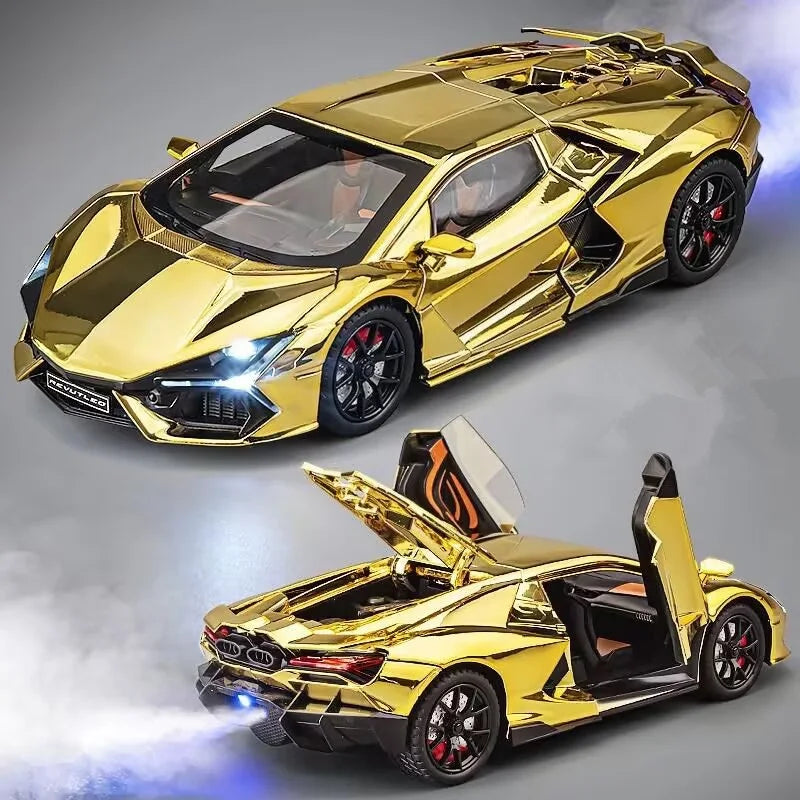 Lamborghini Revuelto 1:24 com Escapamento em Spray