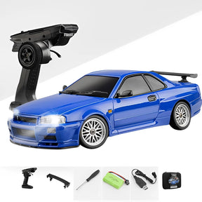 Carrinho de Controle Remoto Skyline 1999 Drift (FRETE GRÁTIS) Mini Garage Brasil