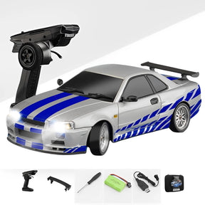 Carrinho de Controle Remoto Skyline 1999 Drift (FRETE GRÁTIS) Mini Garage Brasil