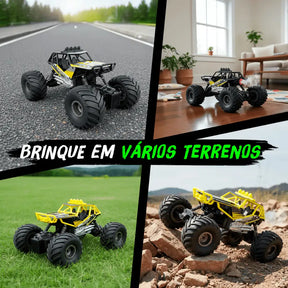 Carrinho Controle Remoto 4X4 Recarregável RC - Cyber Road (FRETE GRÁTIS + BRINDE)