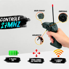 Carrinho Controle Remoto 4X4 Recarregável RC - Cyber Road (FRETE GRÁTIS + BRINDE)