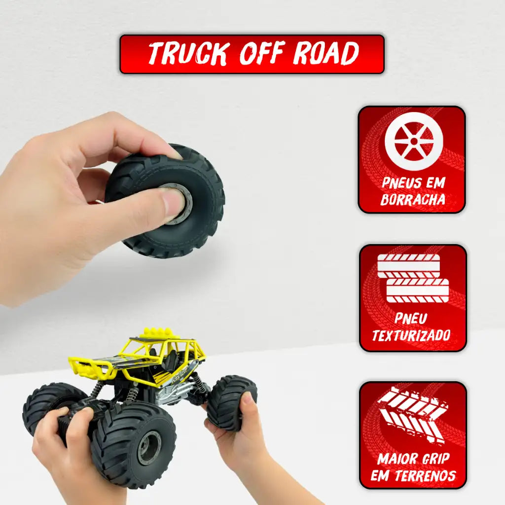 Carrinho Controle Remoto 4X4 Recarregável RC - Cyber Road (FRETE GRÁTIS + BRINDE)