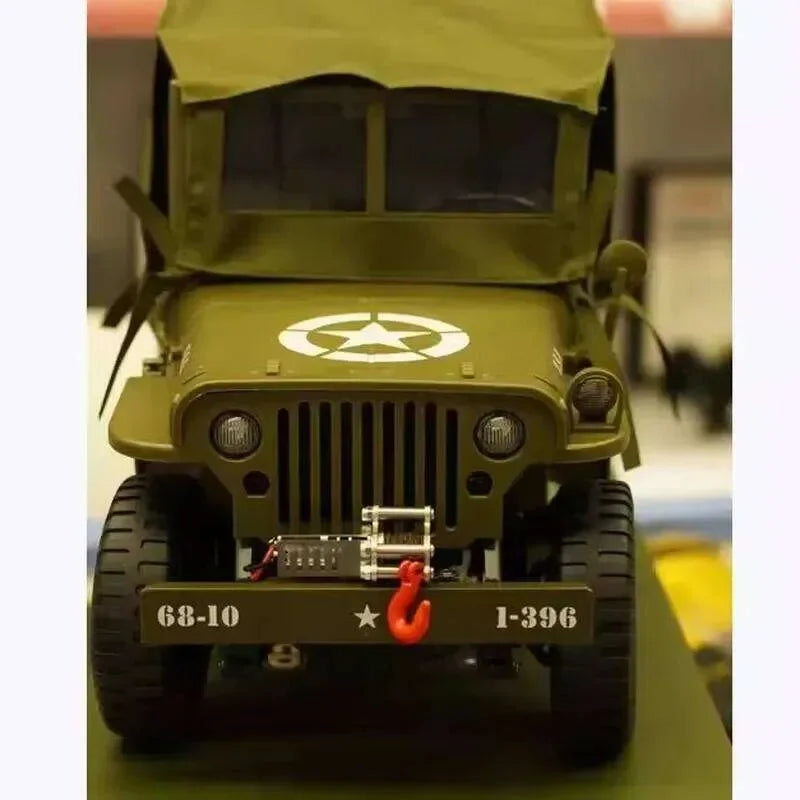 Jipe Willys Militar de Controle Remoto 1:10