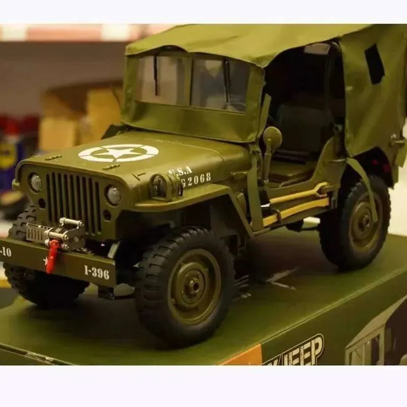 Jipe Willys Militar de Controle Remoto 1:10