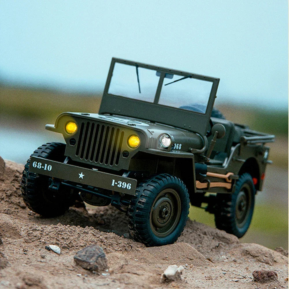 Jipe Willys Militar de Controle Remoto 1:10
